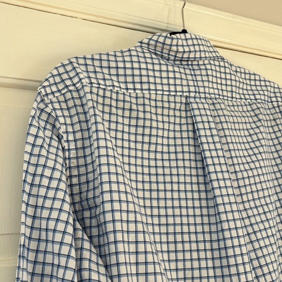 POLO RALPH LAUREN Mens Blue White Black Plaid Button Down Shirt Size Large Twill - Picture 12 of 14
